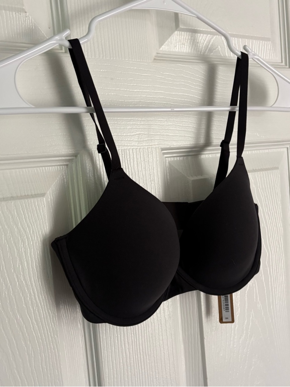 NEW SKIMS Fits Everybody T-shirt Bra‎ Black Onyx Underwire Lightly Lined - Picture 4 of 10